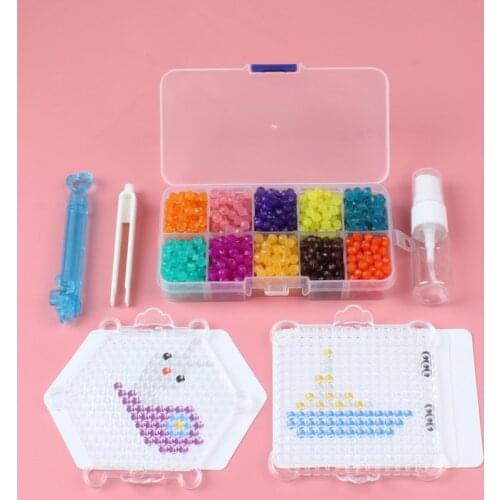 Diamond Water Spray Beads 3D Puzzle Toys Juguetes Crystal Beads Puzzle 1000 Pieces Educational Toys For Children Speelgoed