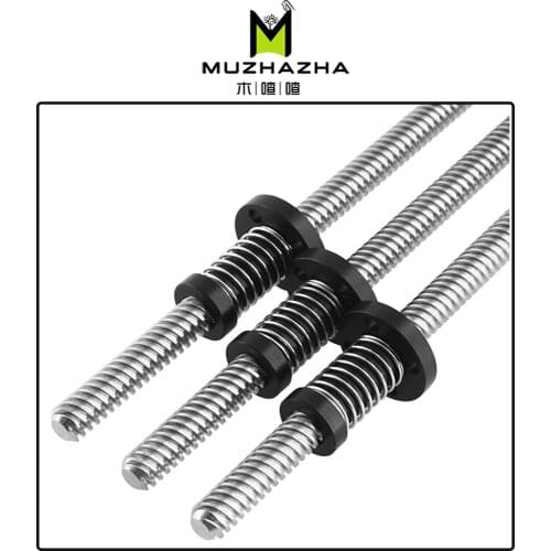 3D Printer T8 POM Anti Backlash Nuts For Lead 8mm Acme Threaded Rod Eliminate the gap Spring DIY CNC Accessories