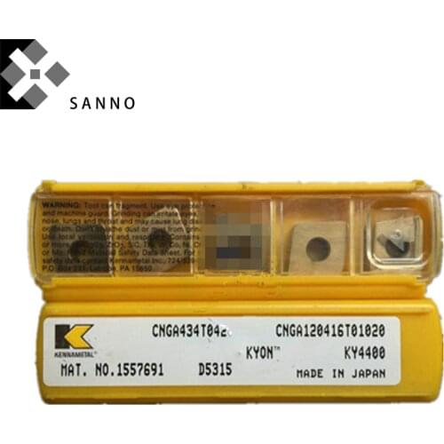 Free shipping! CNGA120416T01020 KY4400 KENNAMETAL cnc carbide turning inserts ceramic inserts R1.6 / R0.8 cutting tools blade