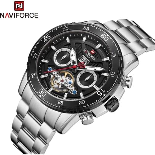 NAVIFORCE Top Brand Men Watches Automatic Shockproof Waterproof Clock Date Relogio Masculino Casual Modern Smart Wristwatches