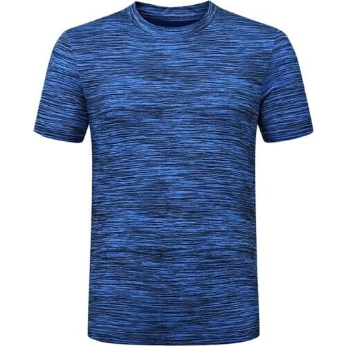 Loose quick drying large mens short sleeve round neck T-shirt sports outdoor quick drying sweat wicking sports T-Shirt Top