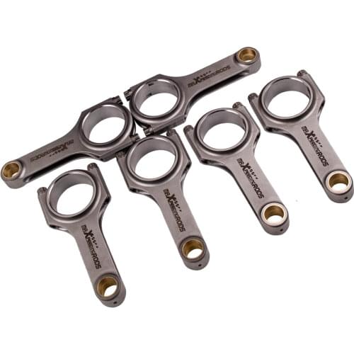 Connecting Rods For BMW S38 B35 E28 E24 E28 E34 M5 M6 ARP BOLTS 600+HP Balanced Piston Pin Racing Conrods 144mm Forged 4340