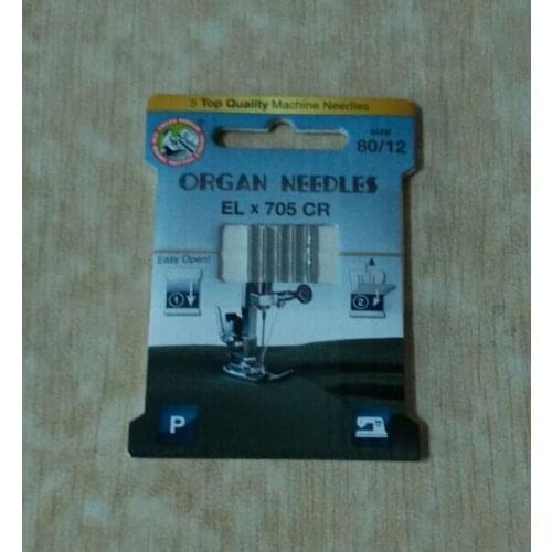 ORGAN NEEDLE ELx705 SUK 705 2022 ELX705CR medium ball point GOOD FOR COVER-OVERLOCK WITH KNITWEAR