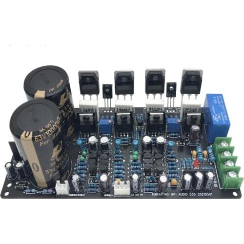 S30 HIFI 150W+150W dual channel power amplifier board ON 0281 / 0302 transistors are used