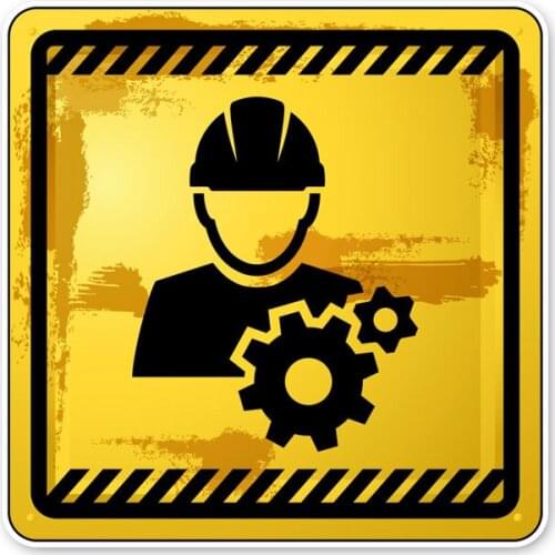 Hot Sell Warning Do Not Touch The Danger Car Sticker Vinyl Sunscreen Car Window Accessories Decorative PVC 12cm*12cm