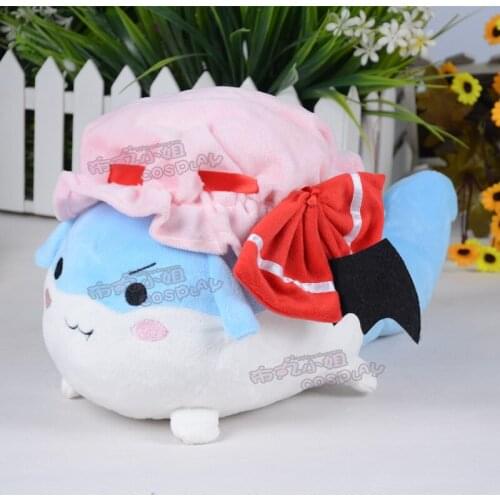 New Japanese Remilia Scarlet Plush Doll Anime TouHou Project Stuffed Toy Cos Accessories Home Decor Birthday Gift for Girls 1pcs