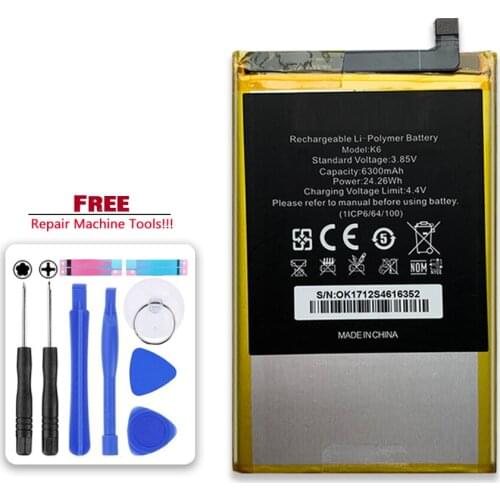 2021 New 6300mAh Battery For Oukitel K6 K 6 Bateria Batteries