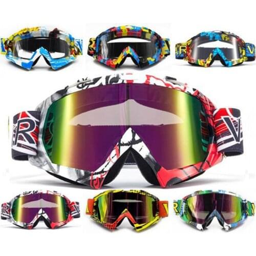 Motorcycle Off-Road Racing Goggles Winter Skate Sled Eyewear Motocross DH MTB Glasses Single Lens Clears