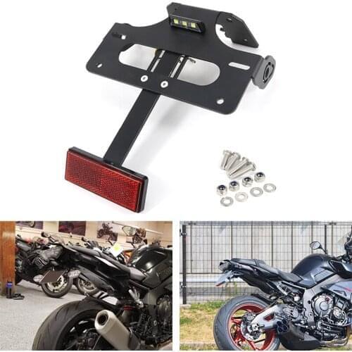 Fit For YAMAHA MT-10 FZ-10 2017-2020 Tail Tidy Fender Eliminator Kit License Plate Holder Bracket MT10 FZ10 2017 2018 2019 2020
