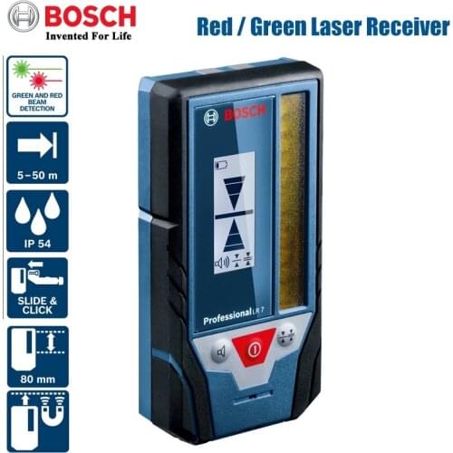 Bosch Professional Laser Level Receiver LR7/LR6 Red Green Line Laser Receiver Laser Level Accessories For GLL3-60xg GLL3-80/80C