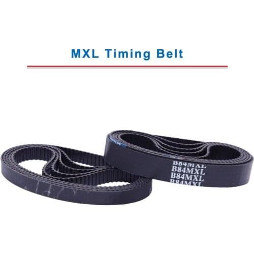 2 pcs MXL Timing Belt model-83/84/85/85.5/86/87/88/89/90.4/91MXL Rubber Transmission Belt Width 6/10mm For MXL Timing Pulley