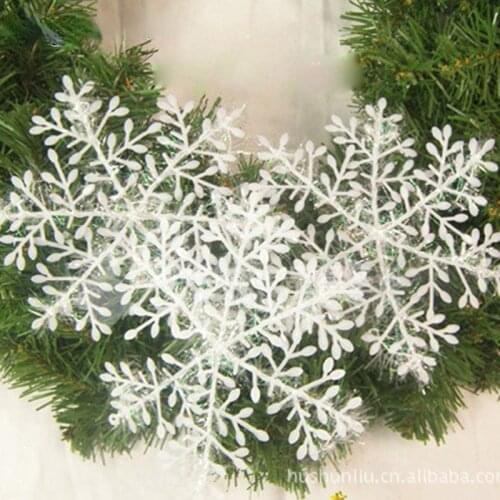 30pcs Christmas Snow Flakes White Snowflake Christmas Snowflakes Artificial Decorations For Christmas Tree Natal Decoration