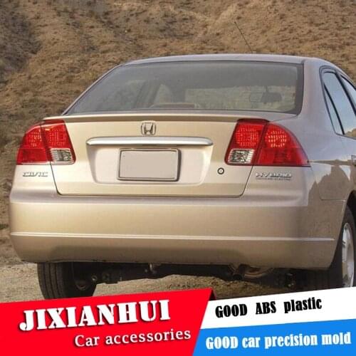 For Civic Spoiler 2001-2004 Honda Civic Spoiler HDB ABS plastic Material Car Rear Wing Color Rear Spoiler