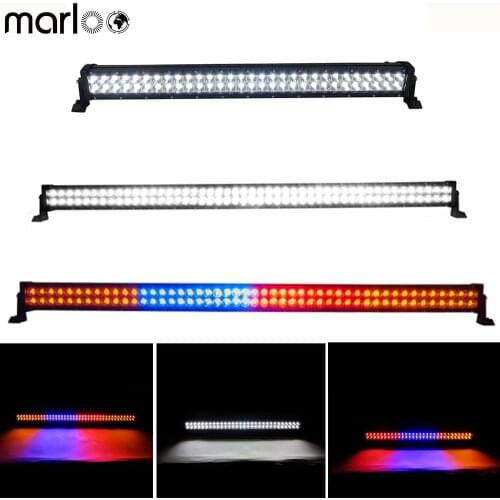 Marloo Car Red White Yellow Blue Flashing 180W 240W 288W 300W Led Light Bar with Remote controler For Jeep Ford 4X4 offroad 12V
