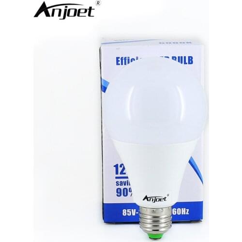 ANJOET LED Bulb Lamp SMD5730 E27 3W 5W 7W 9W 12W 110V 220V Cold White/Warm White Lampada Ampoule Bombilla LED