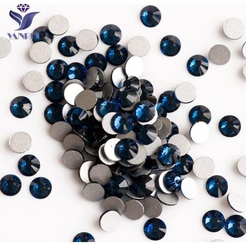 YANRUO SS30-SS34 288pcs Montana Rhinestones Flatback Non HotFix Dress Glass Crystal Decorations For Clothes