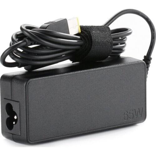 COINKOS 20V 3.25A USB Square AC Adapter Charger, 65W Laptop Power Supply for Lenovo Thinkpad L440 L450 L460 L470 L540 L560 L570