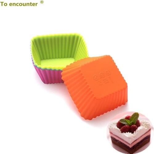 12 PCS/Lot Square Shape 3D Silicone Muffin Cupcake Moulds 24pcs Donuts Pan 36pcs Muffin Pans Chocolate Mold Baking Tools