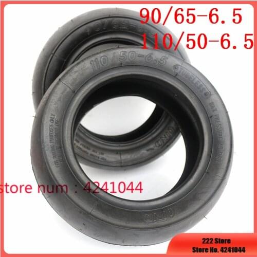 2pcs pocket bike Slick tires front 90/65 -6.5& rear 110/50- 6.5 Tubeless Vacuum tyres for 47cc 49cc 2stroke bike ATV mini bike