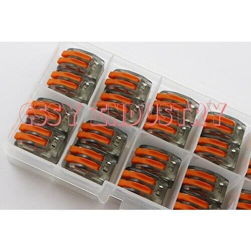 30PCS/LOT 413 Terminal Block Lever Lock Clamp (412 413 415) Universal Compact Wire Wiring Connector