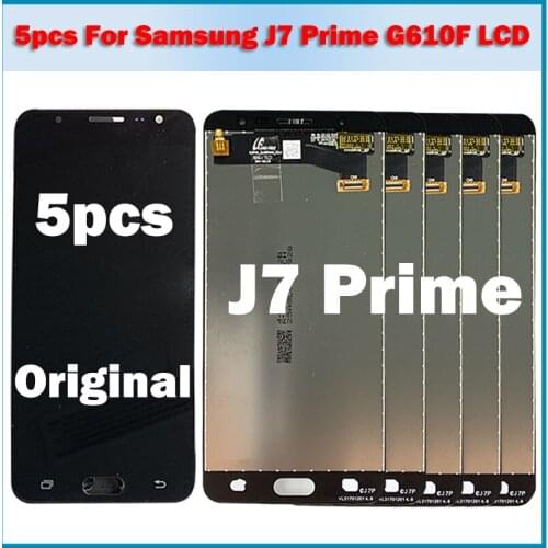 5 pieces/lot For Samsung GALAXY J7 Prime G610F G610K G610L G610S LCD Touch Screen Digitizer Display Adjust For Samsung G610 LCD