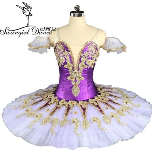Purple princess florina ballerina tutu girls performance tutu professional platter ballet tutu for sale BT9134F