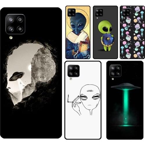 Funny Alien Case For Samsung A51 A71 A31 A11 A21S A20e A12 A32 A42 A52 A72 A02S A10 A30S A40 A50 A70