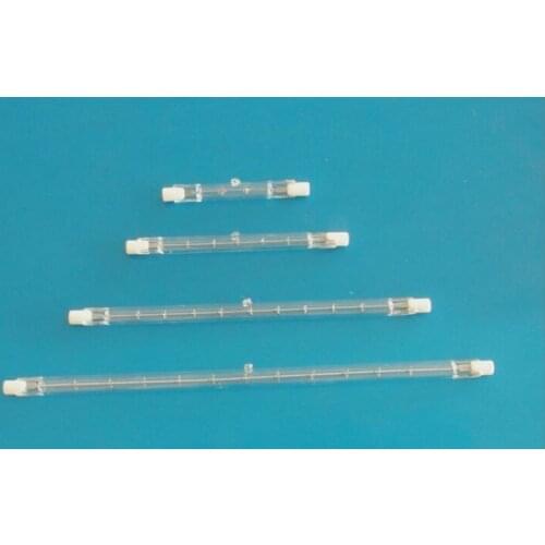 50pcs/lot r7s J254 high voltage lighting double ended halogen r7s 220V 1500W halogen tube lights r7s base 254mm 220v r7s 254mm