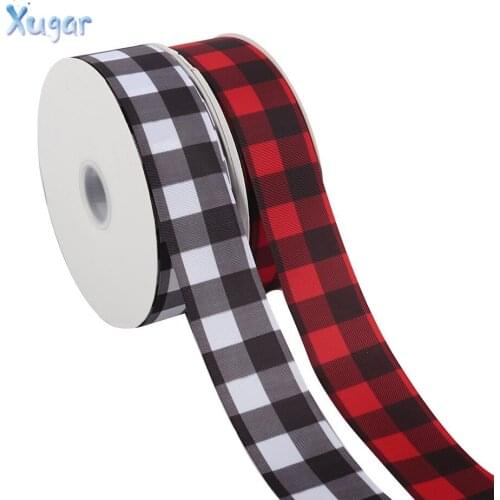 Xugar 2yards 5cm Wide Grosgrain Ribbon Black And White Printed Ribbon For Party Wedding Decoration Home Decoration Accessories