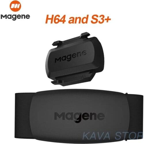 Magene S3+ Speed Cadence Sensor ANT+ Bluetooth Speedmeter For Strava Garmin IGPSPORT Bryton Dual Sensor Bike Computer H64