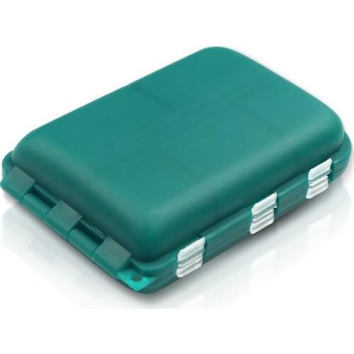 10 Compartments Mini Fishing Tackle Box Fish Lures Hooks Baits Plastic Storage Holder Square Case Pesca Fishing Accessories