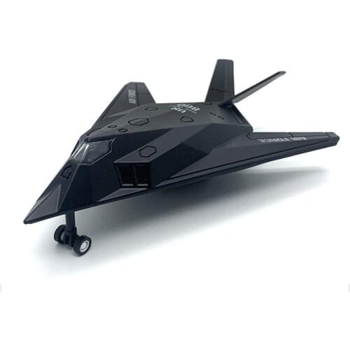 Military Model Toys F117 F-117 stealth fighter Nighthawk Fighter Diecast Metal Model Toy Pull Back For Kids Gifts Collection