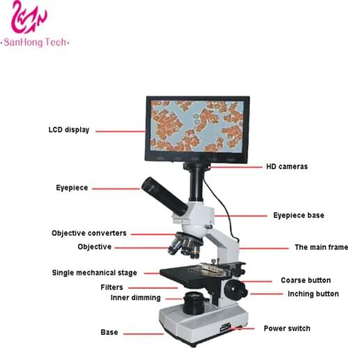 Monocular Microscope One Drop of Live Blood Health Analyzer for Clinic and Laboratory