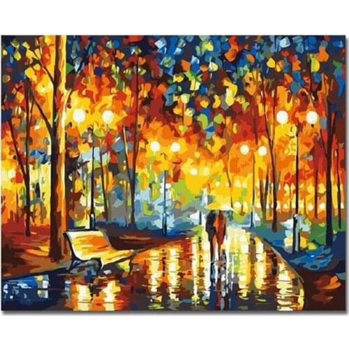 DIY Digital Painting By Numbers Have you on the road oil painting mural Kits Coloring Wall Art Picture Gift frameless