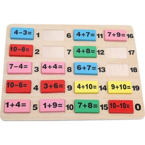 New Wooden Educational Number Math Calculate Game Toy Mathematics Puzzle Toys Kid Early Learning Counting Material Kids Children