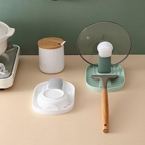 New 2020 Kitchen Gadgets Spatula Lid Cover Rack Shelf Utensil Organizer Spatula Holder Racks Pot Lid Storage Pad Storage Shelf