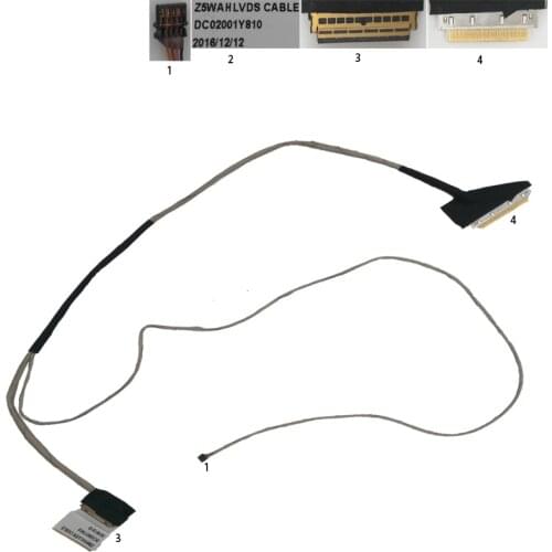 New LCD LED Video Flex Cable for ACER E5 E5-571 E5-571G E5-531 E5-531G E5-511 E5-572 V3-572 P256 Z5WAH DC02001Y810