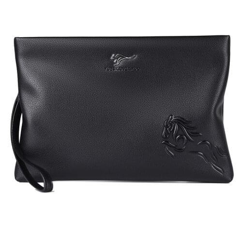 KANGAROO Luxury Brand Men Clutch Bag Leather Long Purse Password Money Bag Business wristlet Phone Wallet Male Casual Handy Bags