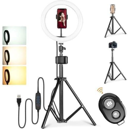 10" Selfie LED Beauty Fill Ring Light USB powerd W/Adjustable Stand&Wifi Connector Studio Phone Youtube Live stream Cast 26CM
