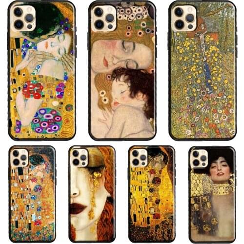 Gustav Klimt Phone Case For iPhone 11 Pro Max XS XR X 12 Mini SE 2020 6S 7 8 Plus 12 Pro Max Cover