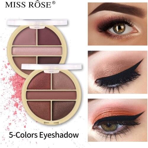 Hot Selling 5 Color Small Plate Eye Shadow Makeup Waterproof Natural Cosmetic Network Celebrity EyeShadow Plate Gift for Women