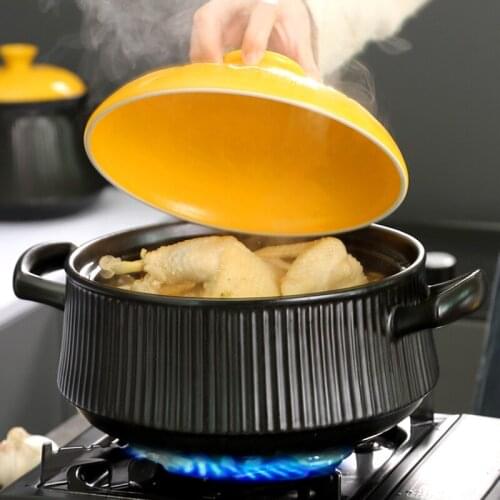 High Temperature Resistant Large Capacity Healthcare Pot Porridge Cooker Casserole Ceramic Boiler Soup Stone Boiler