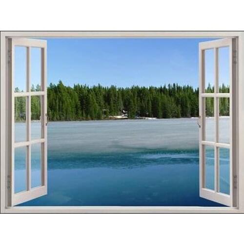 Snowing style Embroidery Counted Cross Stitch Kits Needlework - Crafts 14 ct DMC Color DIY Arts Handmade Decor B9371