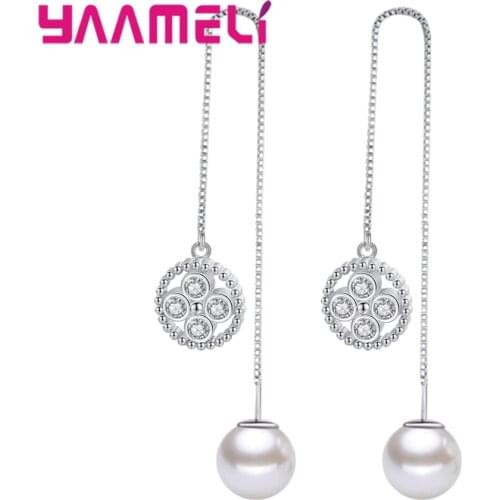 Vogue 3 Models 925 Sterling Silver Earrings for Women Girls Sparkling AAAAA Cubic Zircon Stone Paved Bridal Jewelry for Brides