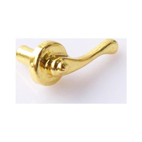 1/12th Scale 2pcs Metal Door Handle Knobs Dolls House Miniature Handles