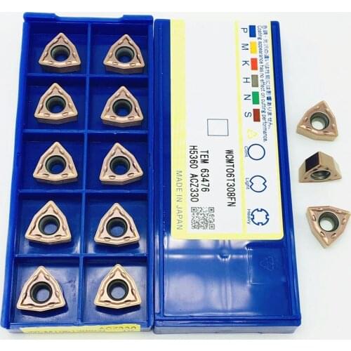 10 pieces of WCMT06T308 FN ACZ330 boring machine turning cnc lathe tool wcmt 06t308 carbide blade drill cutting tool