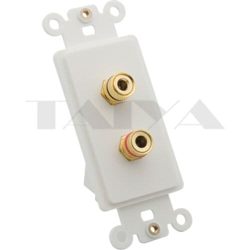 2 ports speaker banana sound box Wall plate support free design