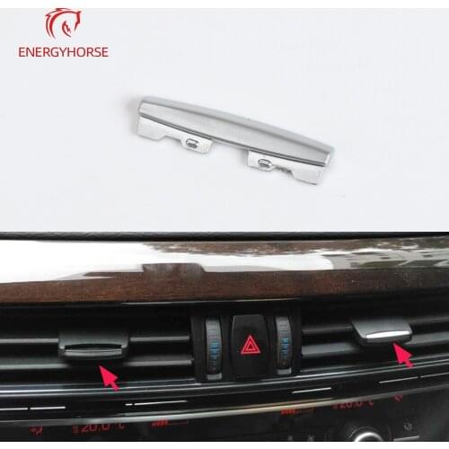 Chromeplate Air Conditioning Vent Toggle Piece Outlet Card Pad Clip Wind Direction Adjustment Plectrum For BMW X5 X6 F15 F16