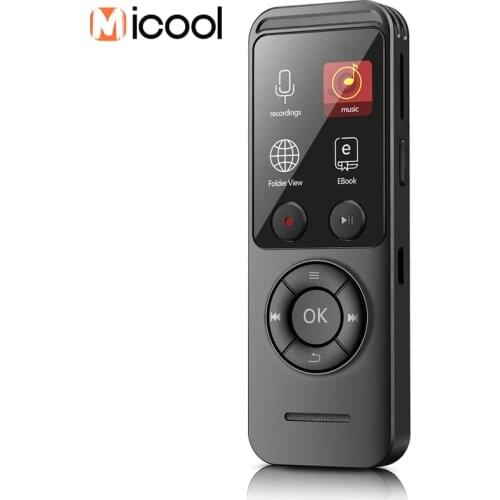 Digital Voice Recorder Dictaphone Long Distance Audio Recording MP3 Player Noise Reduction with MP3 Player Built-in Speaker