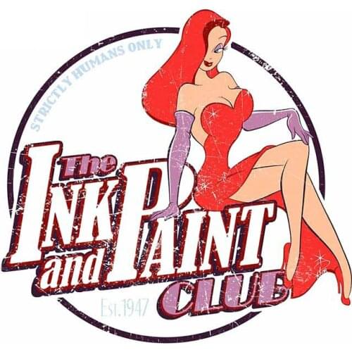 Paint Club Cartoon Car Decorative Sticker Windshield Refrigerator Decal Occlusion Scratch DIY Vinyl Car Wrap